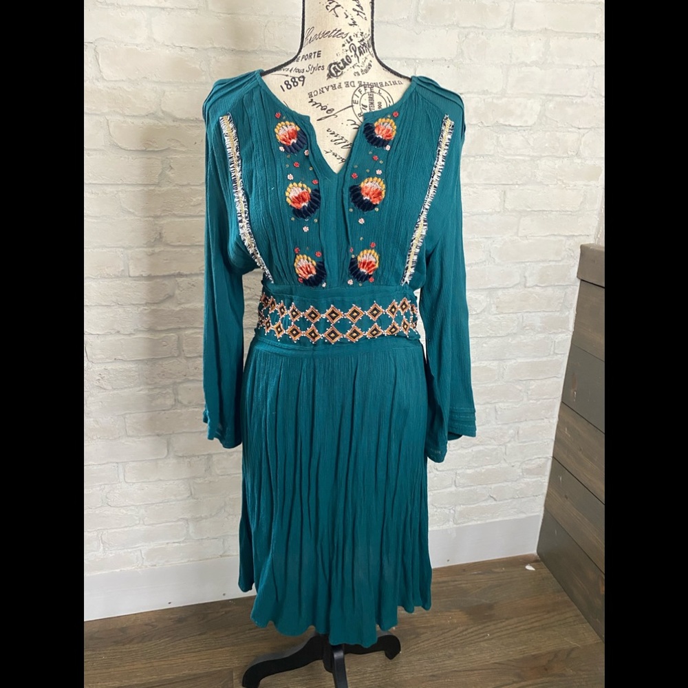 Altar’d State 3/4 Sleeve Embroidered Dress